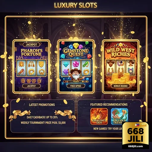 668jili luxury slots promotions